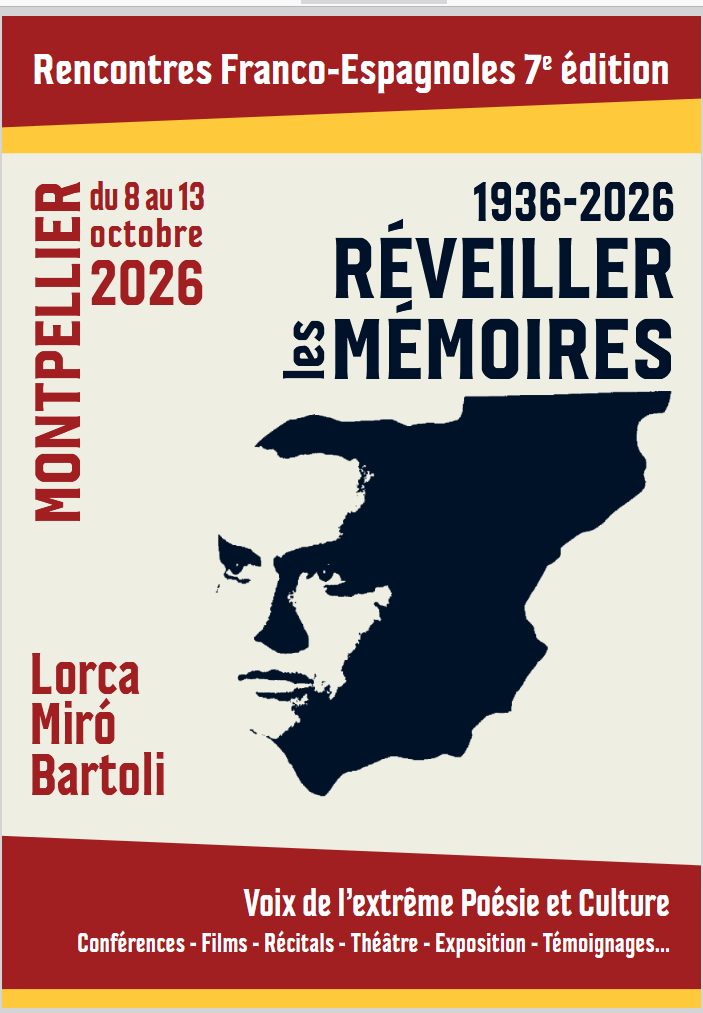 Montpellier – 8 au 13 octobre 2026 – Réveiller les Mémoires